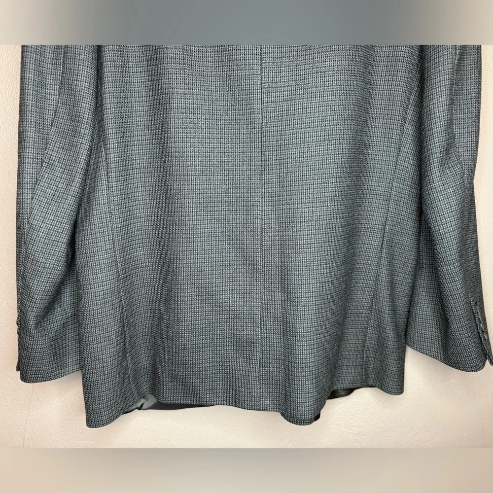 Oscar De La Renta Herringbone Classic Sport Coat Blazer Men's 44R 100% Wool